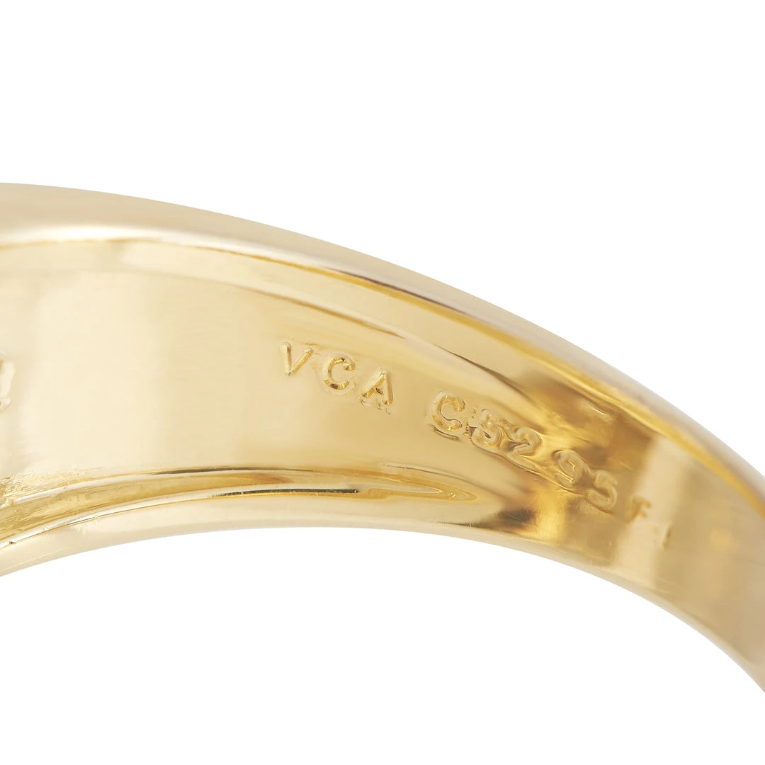 Discount ✔️ women Van Cleef & Arpels 18K Yellow Gold 1.35 ct Diamond and Sapphire Ring 💯 - Image 4