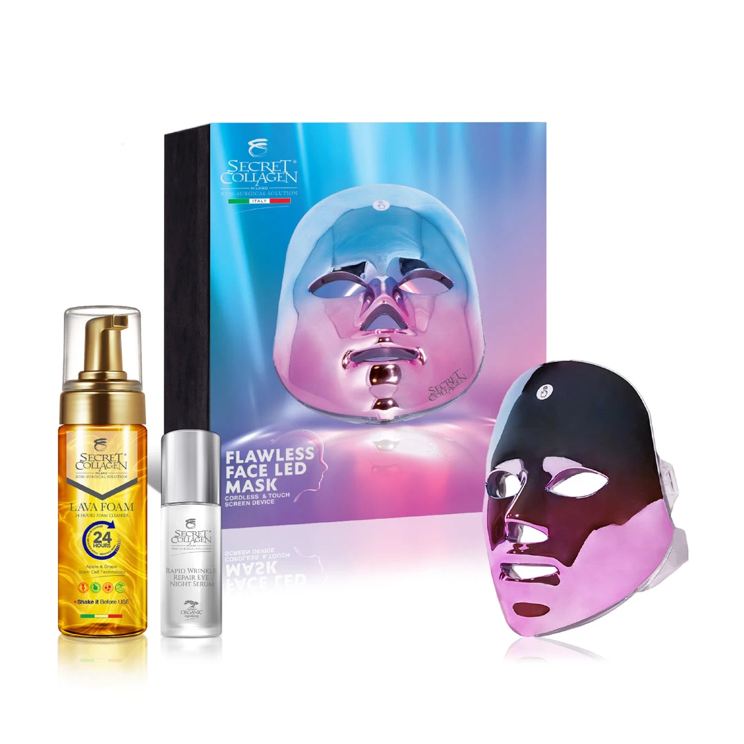 Best Pirce 🔥 Secret Collagen Nighty Refresh Eye Set w/ Cordless LED Face Therapy Mask 🌟