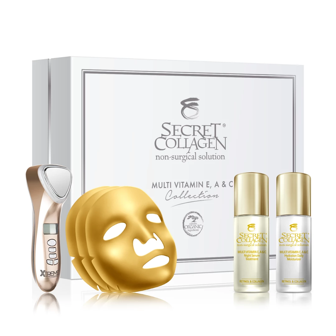 Buy π€© Secret Collagen Multi-Vitamin E, A, & C Daily Replenish Routine with Skin Rejuvenation Device π