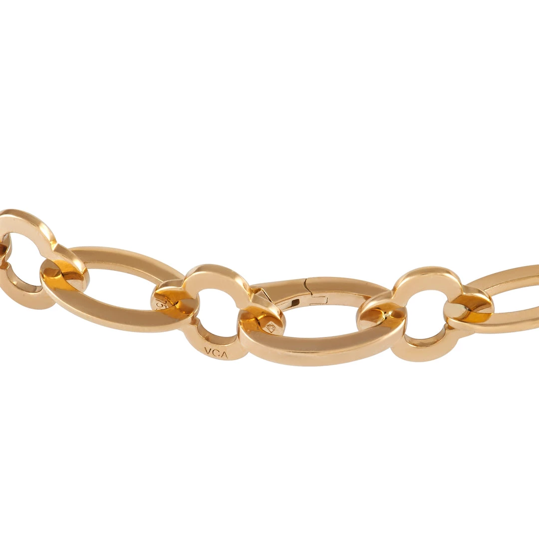 Cheap 😉 women Van Cleef & Arpels Byzantine Alhambra 18K Yellow Gold Necklace 🎁 - Image 3