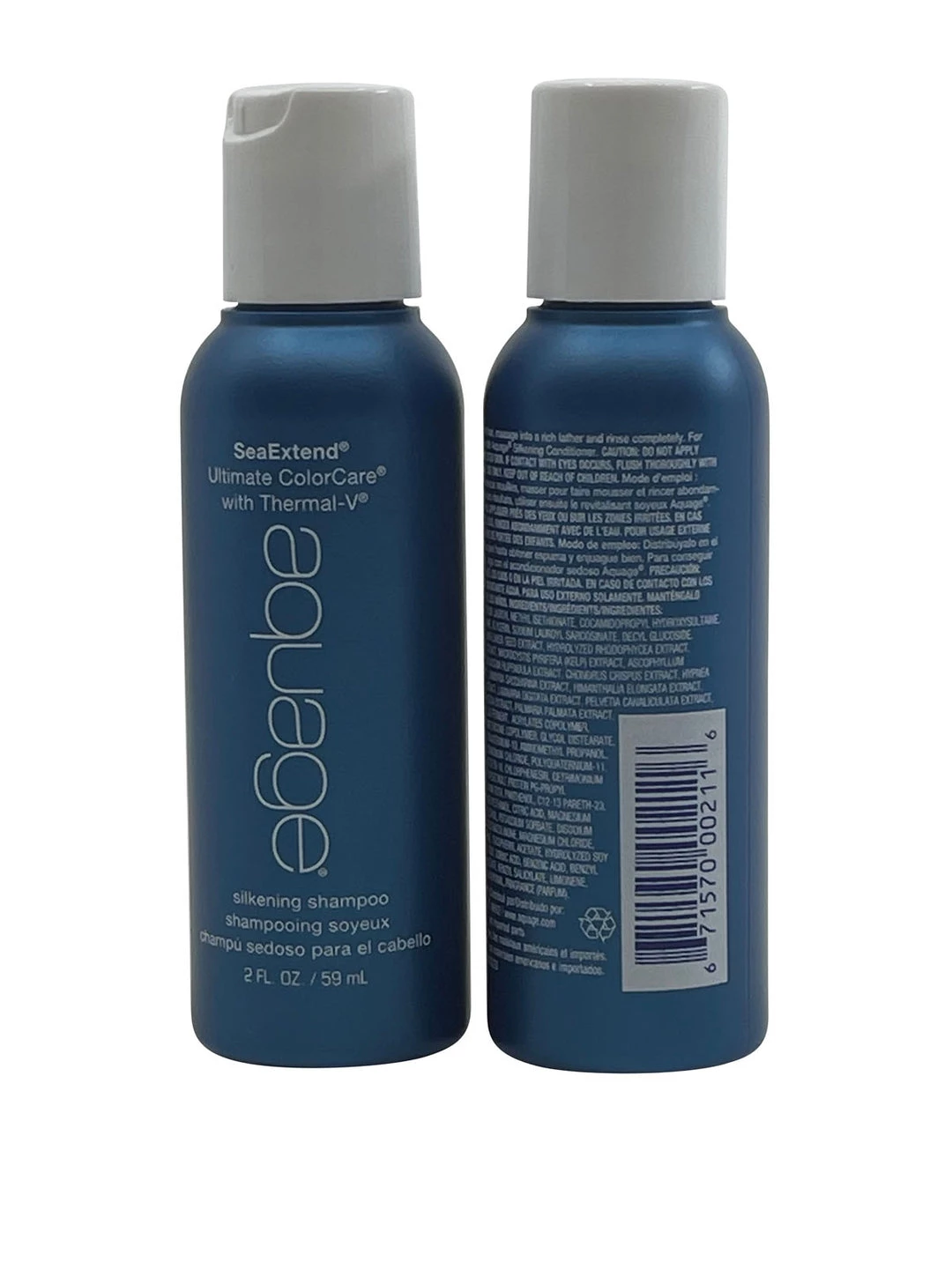 Budget 😀 Aquage Silkening Shampoo Coarse & Curly Hair 2 OZ Set of 2 ✔️ - Image 2