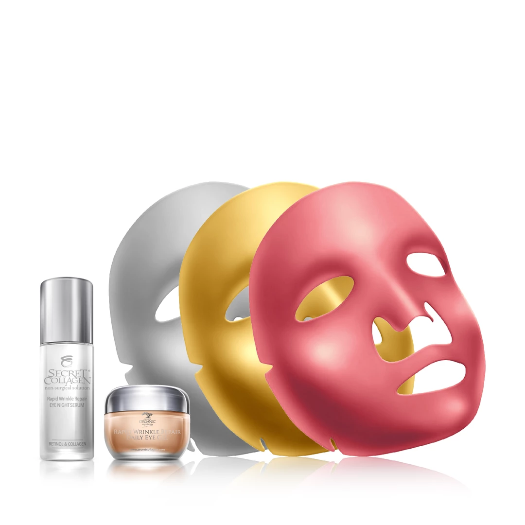 Coupon π Secret Collagen Daily Wrinkle Repair Eye & Anti-Aging Face Mask Set π