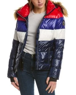 Promo โญ women SKEA Elsa Stripe Down Jacket ๐