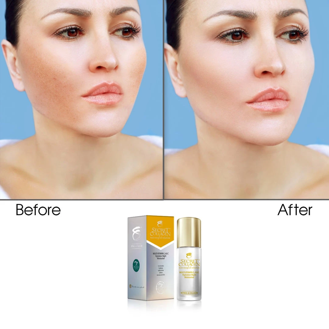 Promo ๐ Secret Collagen Multi Vitamin E A & C Hydration Night Moisturizer ๐ฅ - Image 2