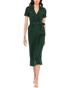 Deals 🔥 women BGL Linen-Blend 👗 Dress 🎁