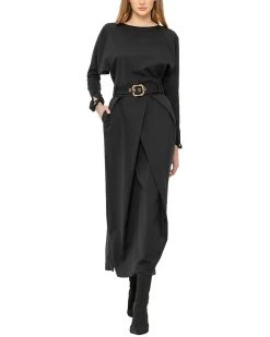 Flash Sale ๐ women BGL Wool-Blend Midi ๐ Dress ๐